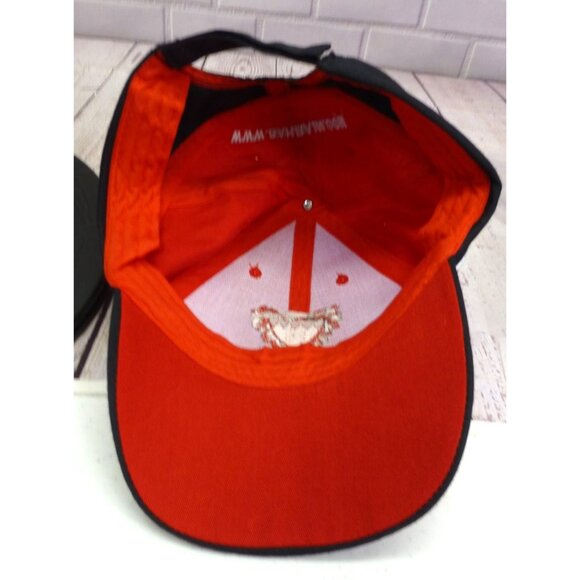 Red & Black Bahrain Embroidered Adjustable Baseball Cap With Flag Crest Design - Picture 5 of 5